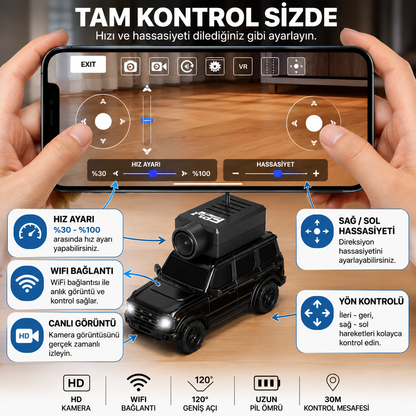 Hızlı ve Öfkeli®- RC kameralı Telefon Kontrollü Mercedes Araba